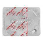 ラブグラ, シルデナフィルクエン酸塩 100mg 錠 シート裏面